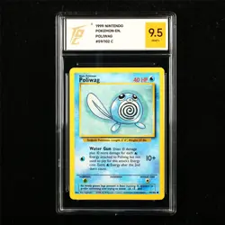 TQG 9.5 MINT+ 1999 Pokemon ENG Poliwag 59/102 C - Image 1