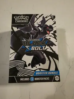 Pokemon Scarlet & Violet Black Bolt Booster Bundle Box 6 Packs Zekrom - Image 1