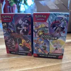 Pokemon Scarlet & Violet Destined Rivals & Journey Together Booster Box Lot - Image 1