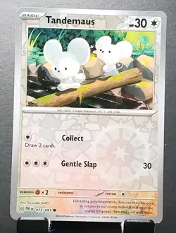 Pokemon 073/091 TANDEMAUS Reverse Holo Paldean Fates NM/MT - Image 1