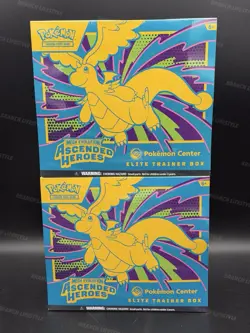 SEALED Pokemon TCG Ascended Heroes Elite Trainer Box ETB Pokemon Center LOT OF 2 - Image 1
