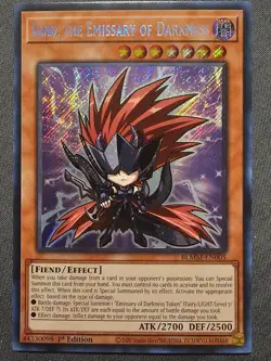 Gorz the Emissary of Darkness BLMM-EN005 Secret Rare First Edition Yu-Gi-Oh - Image 1