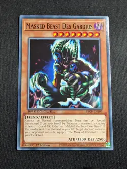 Yugioh - Masked Beast Des Gardius SBCB-EN107 1st Edition Common NM - Image 1