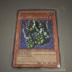 Yu-Gi-Oh! TCG Konami Stone Statue Aztecs Super Rare AST-014 Unlimited - Image 1