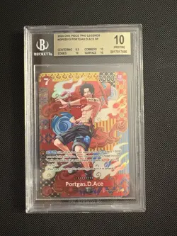 Beckett Pristine 10 One Piece Portgas.D.Ace OP0213 SP Two Legends - Image 1