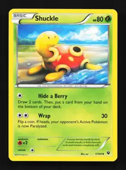 Shuckle 1/124 LP Fates Collide English Pokemon Card TCG - Image 1