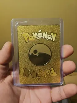 Pokemon TCG Charizard Gold Metal Card Collectible Fan Art - Image 2