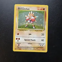 Pokemon Card - Hitmonchan 7/102 Rare Holo WOTC Base Set - Image 1