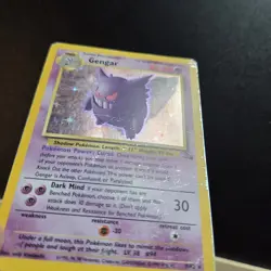 Pokemon Card - Gengar Fossil Holo Card 5/62 Unlimited Holo Rare WOTC - Image 4