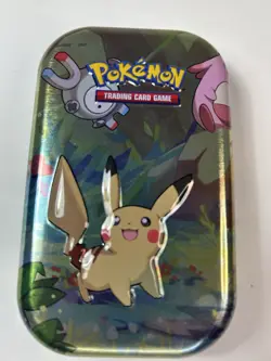 Pokemon TCG Pikachu Mini Tin 2020 Empty Storage Case Metal Box – No Cards - Image 1