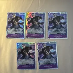 5x ST10-010 Trafalgar Law : Super Rare Foil English One Piece TCG Card - Image 2
