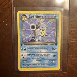 1st Edition Dark Blastoise 20/82 Team Rocket Set Rare Vintage Pokemon Card - Image 1