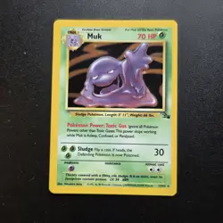 Pokemon Card - WOTC Muk Holo Rare Fossil Set 13/62 Vintage - Image 1