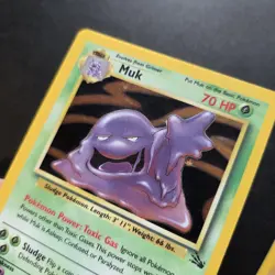 Pokemon Card - WOTC Muk Holo Rare Fossil Set 13/62 Vintage - Image 2