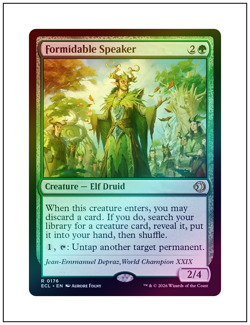 1x Formidable Speaker, Foil, Lorwyn Eclipsed, Magic the Gathering MTG NM - Image 1