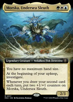 Morska, Undersea Sleuth ** Extended Art #317 ** CMR: Murders at Karlov MTG - Image 1