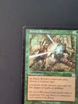 Magic the Gathering MTG Onslaught #286 Steely Resolve Rare - Image 3