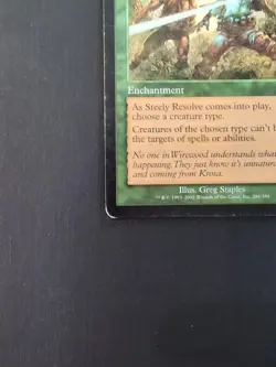 Magic the Gathering MTG Onslaught #286 Steely Resolve Rare - Image 5