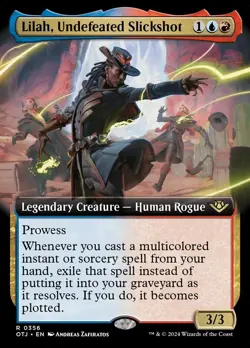 Lilah, Undefeated Slickshot - Extended Art #356 - Outlaws of Thunder MTG - Image 1