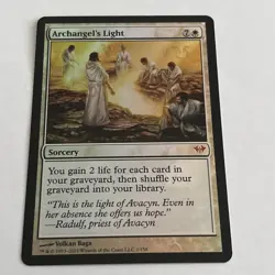 Magic The Gathering Dark Ascension Archangel's Light #1/158 MTG TCG CCG foil - Image 1