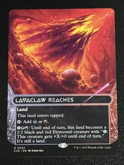 MTG Edge of Eternities Stellar Sights Lavaclaw Reaches Borderless 0022 Rare - Image 1
