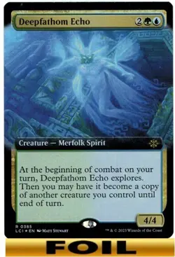 Deepfathom Echo - FOIL EXTENDED ART #385 - Lost Caverns of Ixalan - NM MTG - Image 1