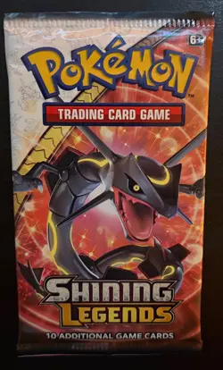 Shining Legends Factory Sealed Booster Pack Rayquaza Art Sun Moon Pokemon - Image 1