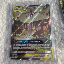 Pokemon TCG Espeon & Deoxys GX SM240 Black Star Promo Sun & Moon - Image 1