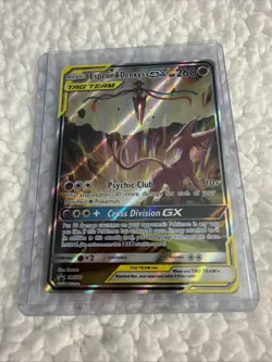 Pokemon TCG Espeon & Deoxys GX SM240 Black Star Promo Sun & Moon - Image 4