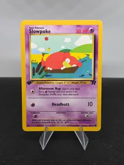 Pokemon TCG Slowpoke Team Rocket 1st edition WOTC 67/82 NM - Image 1