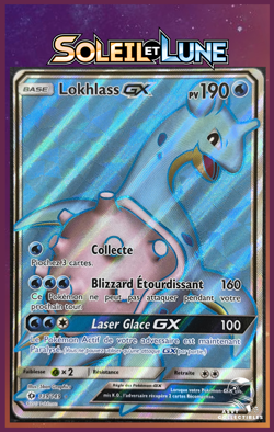 Carte Pokemon Lokhlass GX 139/149 SL1 Soleil Et Lune de base FR SL01 Full ART - Image 1