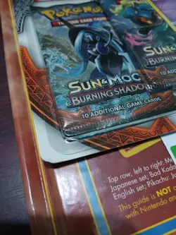 Pokemon 2017 Burning Shadows 3 Pack Blister Sealed Cosmog Cosmos Holo Promo SM42 - Image 4