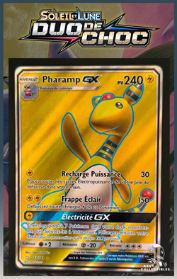 Carte Pokemon Pharamp GX 163/181 SL9 Duo De Choc Soleil & Lune FR - Image 1