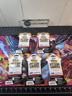Pokemon TCG: Scarlet and Violet ( X5 ) Surging Sparks Sleeved Booster Packs 🌩 - Image 3