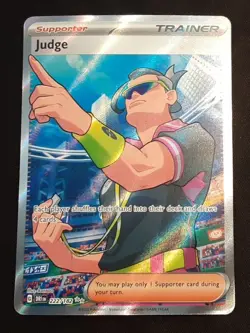 Judge 222/182 Sv10: Destined Rivals Holo Rare Pokemon TCG NM - Image 1
