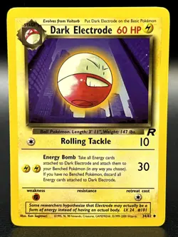 Dark Electrode 34/82 Uncommon Team Rocket Unlimited WOTC Pokemon TCG - LP/MP - Image 1