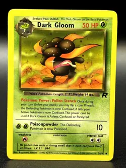 Dark Gloom 36/82 Uncommon Team Rocket Unlimited WOTC Pokemon TCG - LP/MP - Image 1