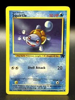Squirtle 68/82 Common Team Rocket Unlimited WOTC Pokemon TCG - LP/MP - Image 1