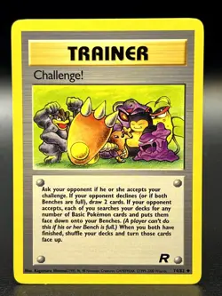 Challenge! 74/82 Uncommon Team Rocket Unlimited WOTC Pokemon TCG - LP - Image 1