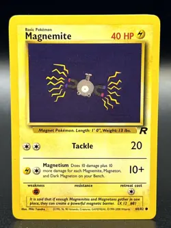 Magnemite 60/82 Common Team Rocket Unlimited WOTC Pokemon TCG - LP/MP - Image 1