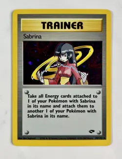 Sabrina 2000 Pokemon Gym Challenge Unlimited Holo #20/132 * Light Play - Image 1