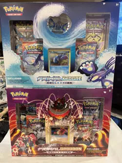 Pokemon Primal Groudon & Kyogre Collection Figure Box Set Of 2 Primal Clash New - Image 1