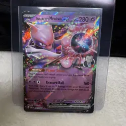 Team Rockets Mewtwo EX 081/182 Sv10 M/NM Destined Rivals HOLO FULL ART POKEMON - Image 1