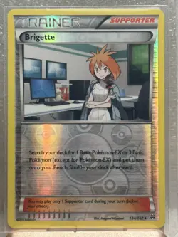 Brigette Reverse Holo 134/162 XY - BREAKthrough Pokemon TCG - Image 1