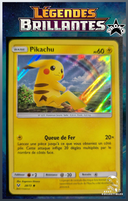 Carte Pokemon Pikachu 28/73 Holo PROMO SL3.5 Soleil Lune Legendes Brillantes FR - Image 1