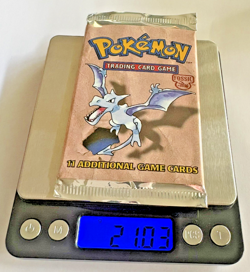 (HEAVY) Pokemon Fossil Booster Pack Unlimited –Aerodactyl- 1999 Sealed– 21.03 g - Image 1