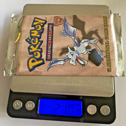 (HEAVY) Pokemon Fossil Booster Pack Unlimited –Aerodactyl- 1999 Sealed– 21.03 g - Image 3
