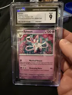 Pokemon Sylveon Cosmos Holo #172 Prismatic Evolutions Promo - CGC 9 - Image 1