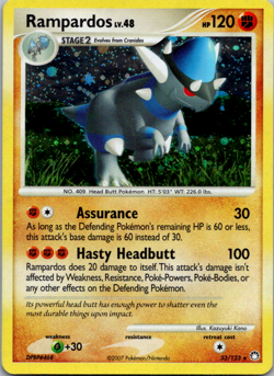 Rampardos 33/123 - Mysterious Treasures Exclusive Cosmos Holo Rare Pokemon - Image 1