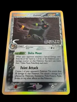 Pokemon Umbreon EX Delta Species 17/113 Holo Rare Reverse Holo 2005 - Image 1